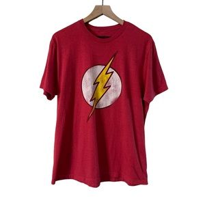 3/$15 DC Comics The Flash Graphic Tee Shirt Vintage Style Logo Shirt